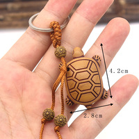Porte-clés en résine Rétro Riches Lucky Tortoise Turtle, breloque de sac, pendentif animal 3D Éléphant Cheval, accessoires de bijoux