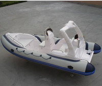 Petit bateau gonflable en aluminium, bateau à côtes, nouveau design 2019