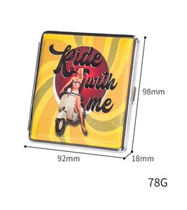 Accessoires de cigarettes grossières 20-pack boîte à cigarettes en cuir Pu imprimé double face pour hommes et femmes - Product Image 6