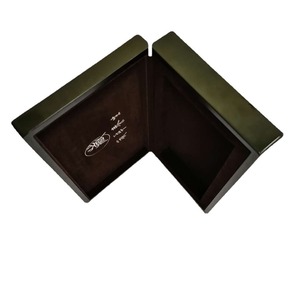 Caja de madera rectangular personalizada con tapa abatible de 9 mm, hecha a mano, para joyería, relojes, gafas, embalaje de regalo con estampado en lámina dorada. - Product Image 3