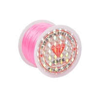 Fil élastique en cristal solide et extensible, cordon pour bracelet de perles, taille 0,8 mm, longueur 45 m