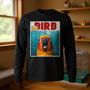 Camiseta de manga larga Birb Meme Sun Conure Parrot para propietarios de aves - Product Image 3