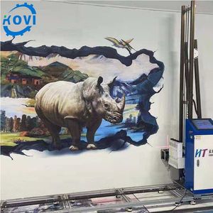 Imprimante murale verticale automatique 25 <span class=keywords><strong>M2</strong></span>/h, peinture UV, effet 3D 5D <span class=keywords><strong>6D</strong></span>, imprimante à jet d'encre verticale pour murale - Product Image 1