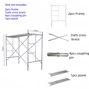 H Frame <strong>Scaffolding</strong> for Construction Cross Braces <strong>Scaffolding</strong> <strong>Formwork</strong> Walk Through Ladder - Product Image 2