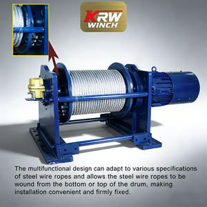 מנוף חשמלי פלנטרי בעל ביצועים גבוהים - כבל פלדה מגולוון, פלטת לחץ ומנוע עם בלם IP54 להרמה תעשייתית - Product Image 2