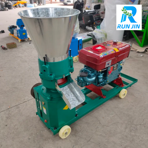 Mini machine à granulés de nourriture pour animaux diesel 100-200 kg/h pour la production autonome à <span class=keywords><strong>domicile</strong></span>, dans le jardin, à la ferme, pour la volaille, les dindes, les cailles, les lapins et les canards - Product Image 1