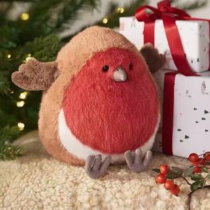 Adorable peluche Robin à poitrine <span class=keywords><strong>rouge</strong></span>, jouet <span class=keywords><strong>oiseau</strong></span> doux et moelleux pour la décoration de la chambre de bébé, cadeau de fête - Product Image 6