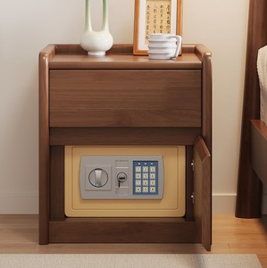 Caja fuerte oculta pequeña para mesita de noche con cerradura de contraseña, gabinete de almacenamiento multifuncional, caja fuerte para mesita de noche. - Product Image 2