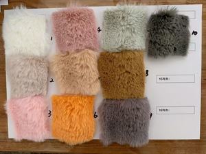 LongFine Tie-Dyed Cutting POMPOM Faux Jacket Fake Rabbit Auto Upholstery Long Pile Fur Fabric for Garment Home <strong>Textile</strong> Toys - Product Image 5