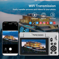 Caméra vidéo ultra haute définition 4K 30FPS 64 mégapixels avec mise au point automatique (AF) Prise de vue Appareil photo reflex numérique Zoom numérique 18X avec Wi-Fi