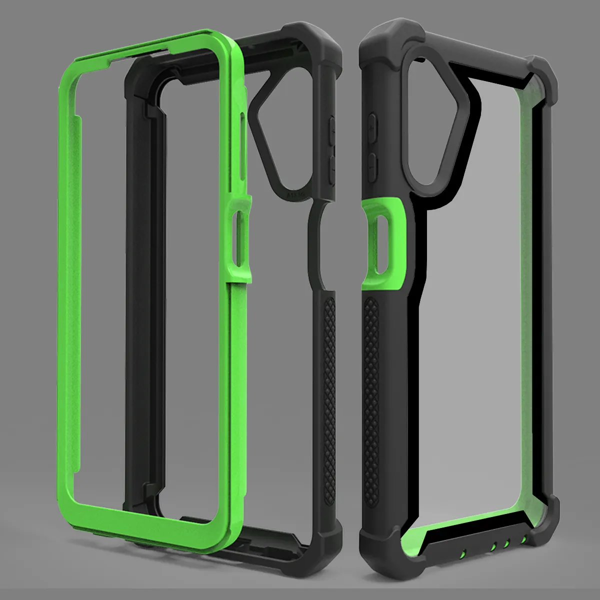 Huayuan 360 Funda gradiente colore quattro angolo antiurto Coque doppio strato 2 In 1 cassa del telefono per Samsung A13 S23 S24