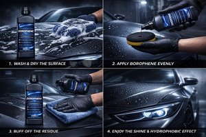 Recubrimiento Nano GRAPHONEX BOROPHENE, Protección Avanzada, Garantía de 10 Años, PH2-12, Gris Transparente, Protección Contra Agua/Suciedad/arañazos/UV para Autos - Product Image 4