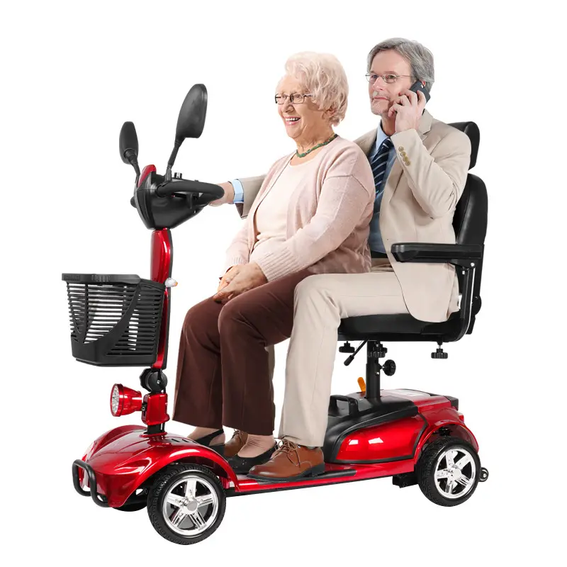 Trottinette électrique pliable à 4 roues pour personnes âgées, pour adultes et handicapés