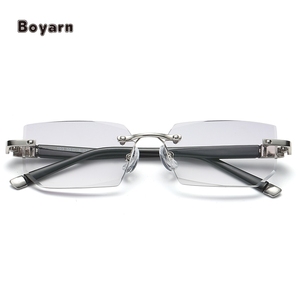 Boyarn <span class=keywords><strong>men</strong></span>'s lão thị kính và Durable bình thường lão thị kính NỬA KHUNG Kính đọc sách màu xanh ngăn chặn ánh sáng nhà máy - Product Image 3