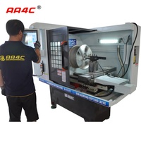 AA4C Machine de Découpe Diamant pour Jantes Alliage, Tour de Réparation de Roues, Tour de Redressage pour Jantes AA-CK6160Q