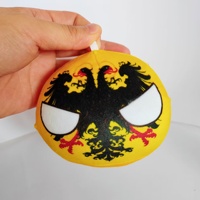 Poupée en peluche créative Poland Ball, Merchandising Anime, Pendentif, Coussin, Poupée drapeau, Rembourrage en coton PP, 31cm-50cm, 14+, Fabricant