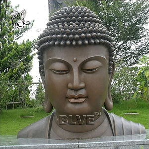 BLVE personnalisé Temple jardin décoration bouddhiste religieux grande Statue de <span class=keywords><strong>bouddha</strong></span> géant tête de <span class=keywords><strong>bouddha</strong></span> Sculpture - Product Image 1