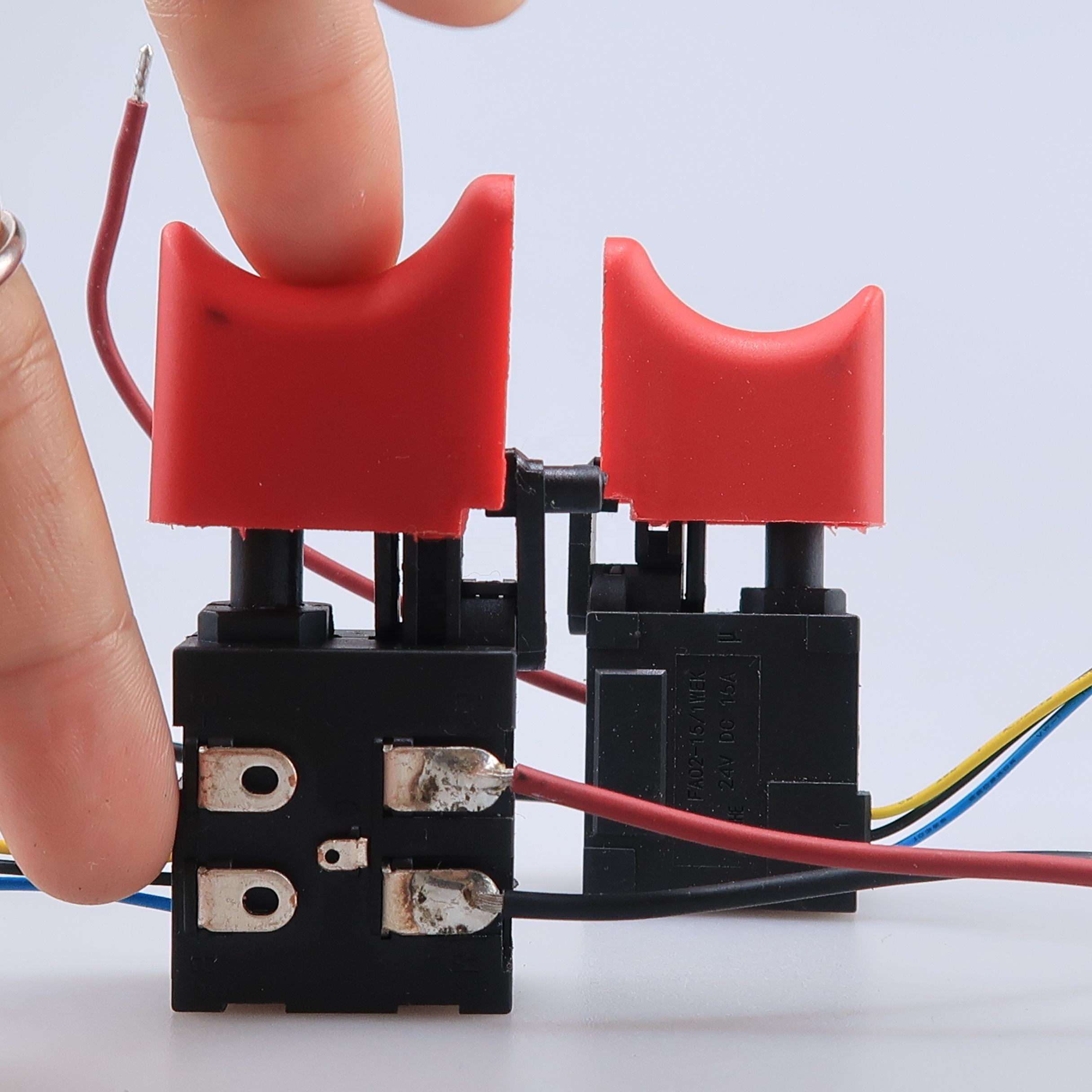 OOTDTY Electric Drill Dustproof Speed Control Push Button Trigger Switch DC 7.2 24V-in Switches - Foto 2