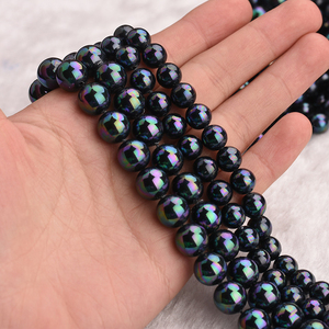 4MM-14MM Haute Qualité Perla 6-14MM Perles de Coquillage d'Eau Douce de <span class=keywords><strong>Tahiti</strong></span> <span class=keywords><strong>Perle</strong></span> Ronde pour la Fabrication de Bijoux DIY Handmade Bracelet <span class=keywords><strong>Collier</strong></span> - Product Image 4