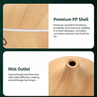 Diffuseur d'huiles essentielles en bois en forme d'oignon, diffuseur d'arômes automatique, machine à parfum portable avec lumière nocturne ambiante