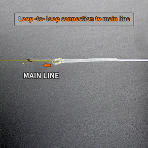 Leader en fluorocarbone fusionné <span class=keywords><strong>de</strong></span> 1M avec émerillon QC pour la pêche à la carpe - Product Image 5