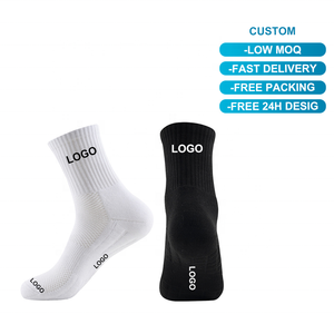 ओएम अनुकूलित डिजाइन पुरुषों की महिला जानवर खेल कपास बुनाई प्रिंट कढ़ाई कढ़ाई टखने के चालक दल कस्टम सॉक लोगो - Product Image 3