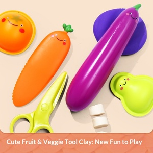 Pâte à <span class=keywords><strong>modeler</strong></span> comestible biologique en 6 couleurs, non toxique, jouet sensoriel sûr pour les enfants de 3 ans et plus - Product Image 2
