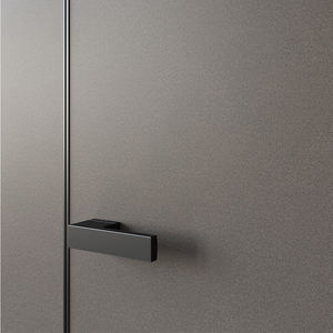 <span class=keywords><strong>Porte</strong></span> intérieure moderne en bois massif plaqué noir avec charnières dissimulées pour appartement secret - Product Image 5