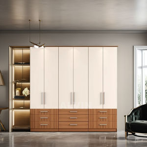 Armoire <span class=keywords><strong>en</strong></span> <span class=keywords><strong>Bois</strong></span> Personnalisée <span class=keywords><strong>en</strong></span> Gros avec <span class=keywords><strong>Coiffeuse</strong></span>: Solutions de Conception de Placard Sur Mesure - Product Image 6