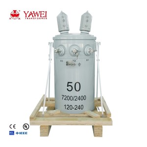Transformateur à huile monophasé monté sur poteau de qualité supérieure, prix usine, 75KVA 100KVA 12KV 240/120V, modèle D11 50/60Hz, tension d'entrée D11 - Product Image 1