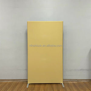 Couverture <span class=keywords><strong>d</strong></span>'arche de mariage NIKA Matte Spandex Fitted pour support de toile de fond <span class=keywords><strong>Chiara</strong></span> Round Top - Product Image 4