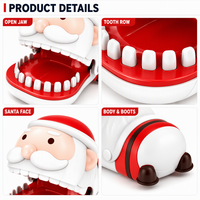 Jeu de dentiste de Noël Père Noël qui mord le doigt – Jouet interactif amusant pour fêtes, pour enfants et adultes, idéal comme cadeau