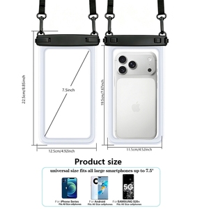 Étui Étanche Universel IPX8 pour Téléphone, Sac Sec de Protection pour la Natation, Compatible iPhone 17/16/15/14 et Samsung S26 25 jusqu'à 7,9 pouces - Product Image 6