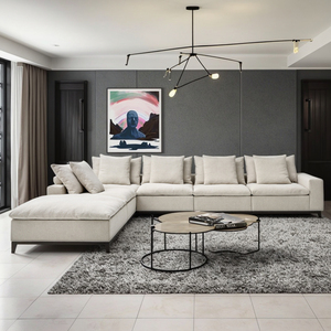 <span class=keywords><strong>Design</strong></span> <span class=keywords><strong>moderno</strong></span> a forma di L Lounge Suite divano rosso bianco divano Nordic soggiorno mobili divano Set per casa soggiorno Set - Product Image 1