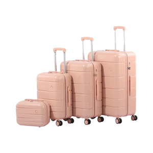 Lot de 4 valises de <span class=keywords><strong>voyage</strong></span> de luxe unisexe en ABS, grande capacité, avec roues pivotantes durables et serrure TSA, commande en gros prête à l'emploi - Product Image 1