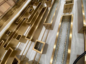 Homedeco Art Deco Indoor/Outdoor Kamer Divider Privacy Scherm Opvouwbare Houten Glazen Scherm Voor Thuis En Op Kantoor - Product Image 6