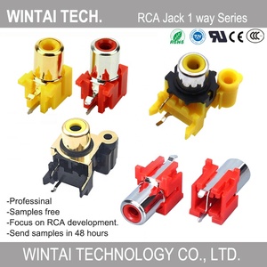 Connecteur <span class=keywords><strong>RCA</strong></span> <span class=keywords><strong>RCA</strong></span>-108 Wintai-tech à montage sur panneau Connecteur <span class=keywords><strong>RCA</strong></span> doré <span class=keywords><strong>Mini</strong></span>-prise <span class=keywords><strong>RCA</strong></span> - Product Image 2