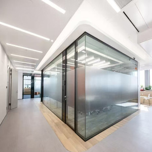 Sistema <span class=keywords><strong>de</strong></span> Paredes Divisorias Modulares Profesionales para <span class=keywords><strong>Oficina</strong></span>, Biombo <span class=keywords><strong>de</strong></span> Vidrio Interior para Espacios <span class=keywords><strong>de</strong></span> Trabajo Compartidos, División <span class=keywords><strong>de</strong></span> Interiores - Product Image 2