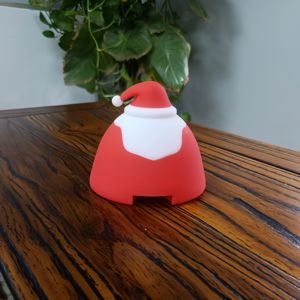 Mini lampe de nuit en silicone personnalisée-Père Noël Pat Pat Veilleuses LED Compagnon doux de Noël et du Nouvel An et d'anniversaire - Product Image 4