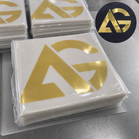 Logo effetto metallo estensibile per abbigliamento sportivo/Etichette personalizzate a trasferimento termico con consegna rapida