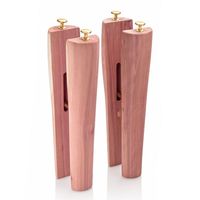Embauchoir en bois de cèdre naturel de 14 pouces pour bottes mi-mollet, réglable, écologique, durable, anti-plis, anti-odeur, anti-humidité, avec support