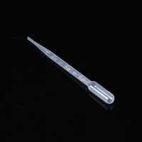 Micropipette Pasteur jetable transparente en PE de 3 ml pour laboratoire médical Heonlicor