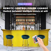 Comptoir de bar mural à bulles de luxe rechargeable LED en acrylique Décoration événementielle Meuble de bar à LED en plastique Tabouret de bar Table et chaises