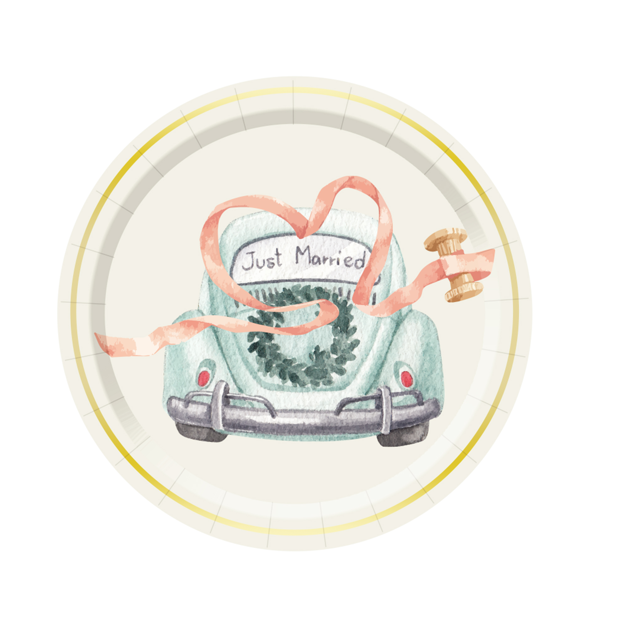 Plato de papel de 9 pulgadas * 8 unidades