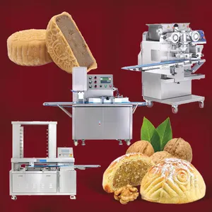 Maamoul making machine date filled maamoul cookies production line automatic encrusting and filling machine mooncake press