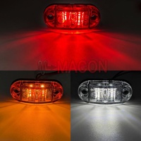 Feux latéraux à LED 12v 8SMD pour remorques, camions, caravanes, feux de délimitation latéraux, lampe ambre rouge blanc