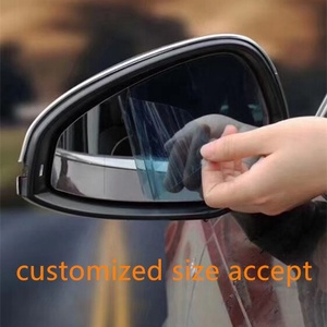 Película antiniebla de agua para coche, Nano recubrimiento, a prueba de lluvia, para espejo retrovisor, ventana, impermeable, película protectora, pegatina, Juego de 2 uds. - Product Image 5