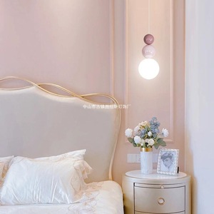 Tulas Planet Pendant <b>Light</b> Modern Minimalist Bedroom <b>Dining</b> Room Ceiling Lamp Cream Color Unique Design - Product Image 3