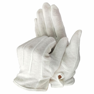 Ceremonia Blanca Algodón Nylon Uniforme Catering Costume Producción Antideslizante Guantes Funerarios - Product Image 2