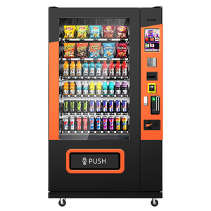 Jsk Combo Máy Bán Hàng Tự Động Cho Thực Phẩm Và Đồ Uống Với Màn Hình Cảm Ứng Thẻ Đồng Xu Và Tiền Mặt Hệ Thống Thanh Toán Phổ Biến Tại Mỹ Và Châu Âu - Product Image 1